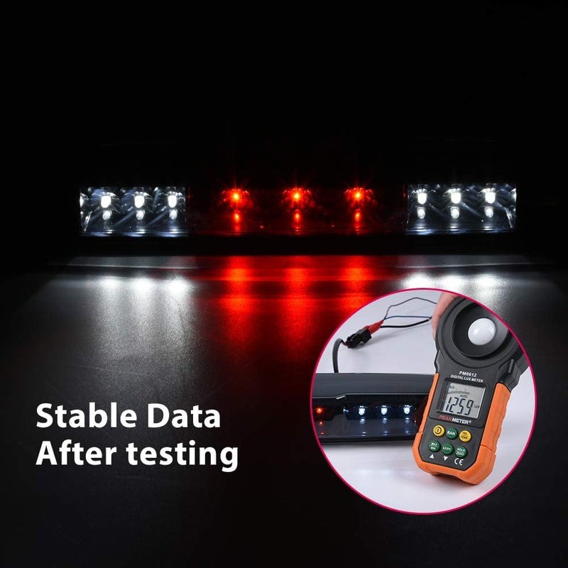 GPLUS LED 3rd Third Brake Light High Mount Stop Light Compatible with Chevy Silverado/GMC Sierra 1500 2500 HD 3500 HD 2007 2008 2009 2010 2011 2012 2013 Rear Brake Tail Lamp Smoke Lens - Image 2